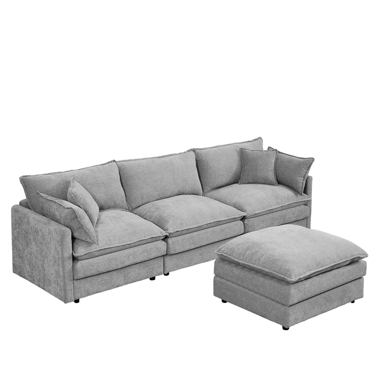 Anthony & Home Luxe Chenille Atelier modular sectional sofa with plush upholstery and modern design, shown in a stylish living room setting.