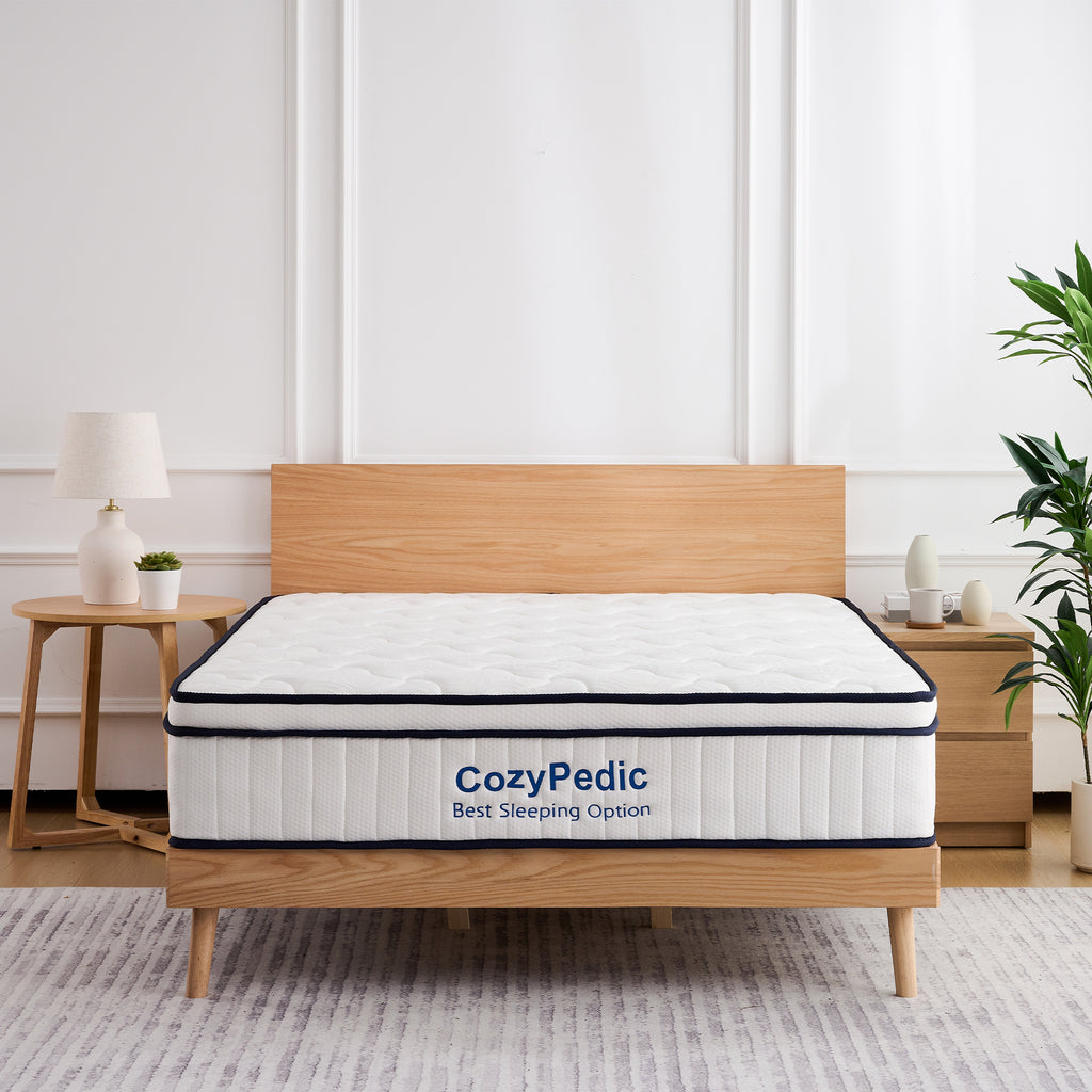 Anthony & Home memory foam queen mattress showing plush surface and supportive design for restful sleep.