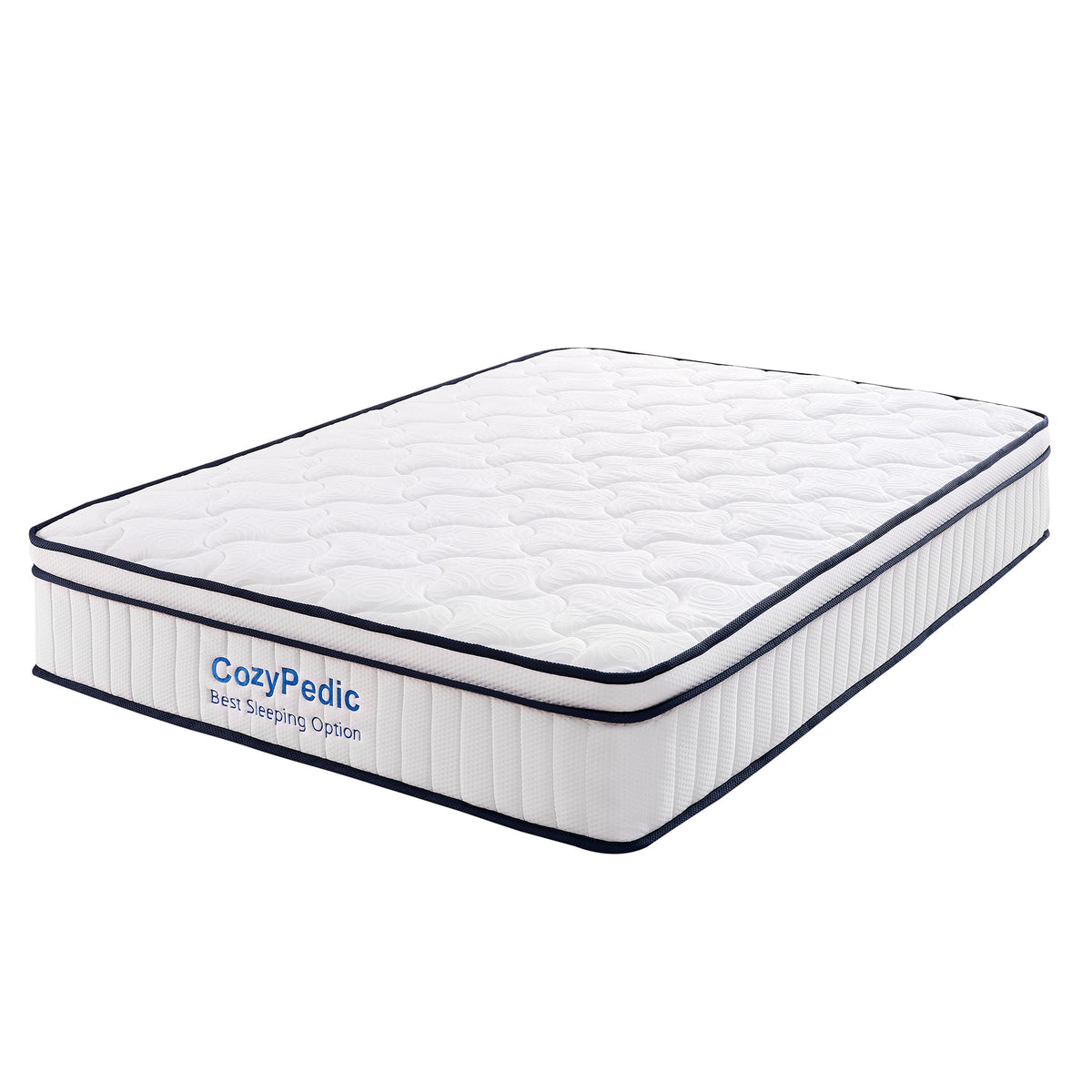 Anthony & Home memory foam queen mattress with plush surface and supportive layers for comfortable sleep.