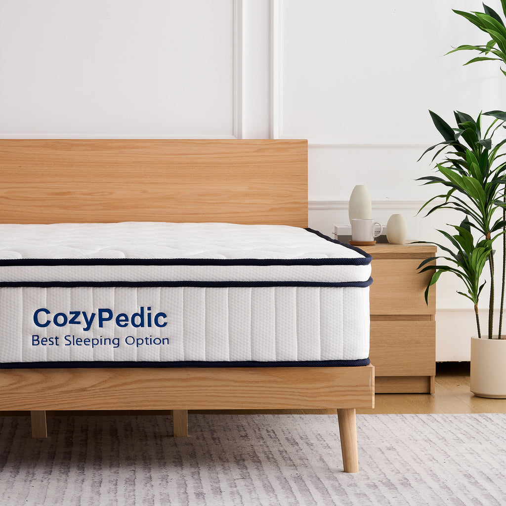Anthony & Home Memory Foam Queen Mattress showcasing plush surface and supportive foam layers for comfortable sleep.