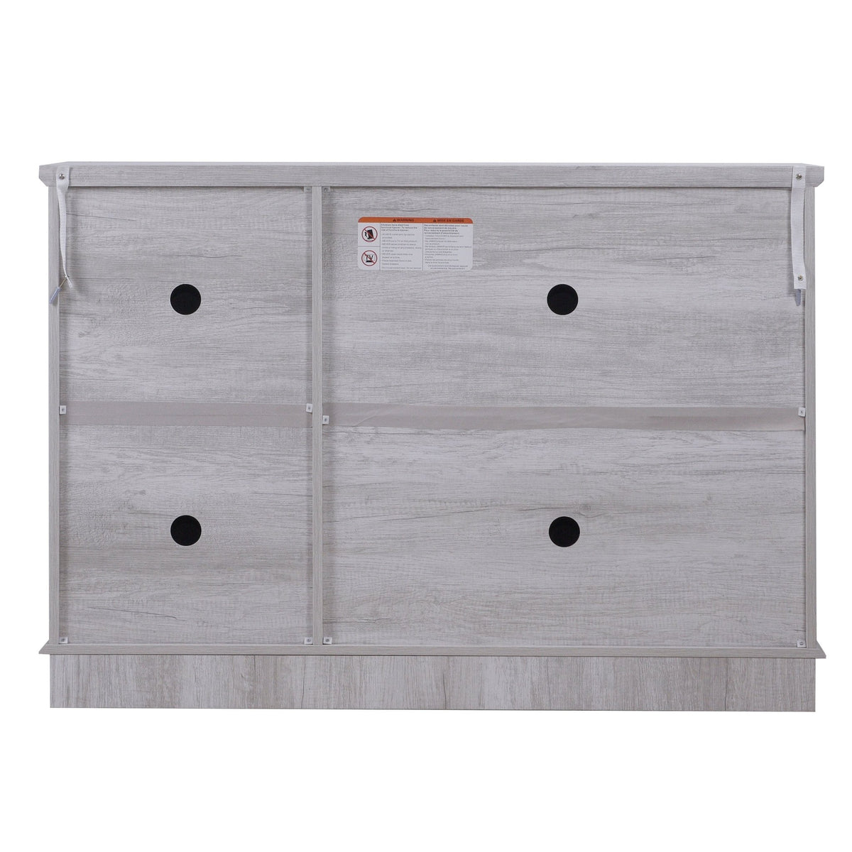 Anthony & Home mirrored sideboard with adjustable shelves, sleek design, and reflective surface for modern storage solutions.