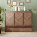Murphy Bed Studio in Light Walnut finish by Anthony & Home, featuring a compact fold-down bed with modern design and wood finish.