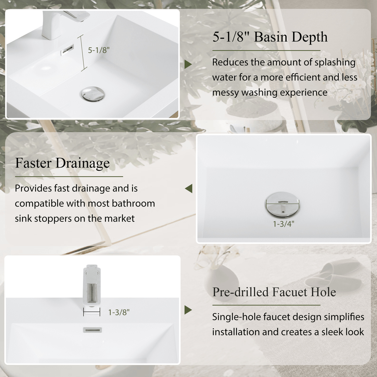 Natural oak wall-mounted vanity with stone resin countertop, featuring sleek design and modern bathroom storage by Anthony & Home