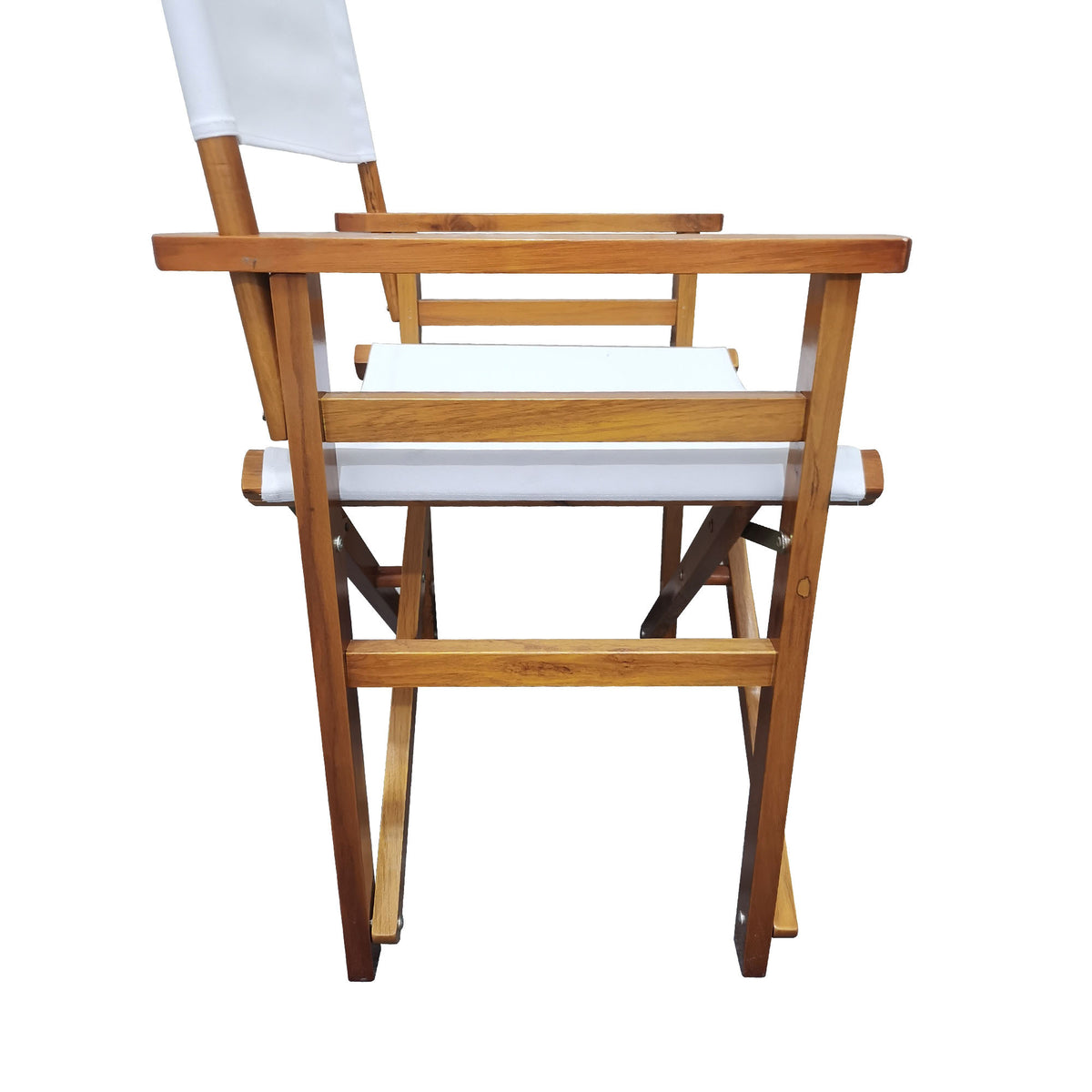 Natural Populus Wood Director Chair Set by Anthony & Home with fabric seats and sturdy wooden frames, perfect for studio seating.