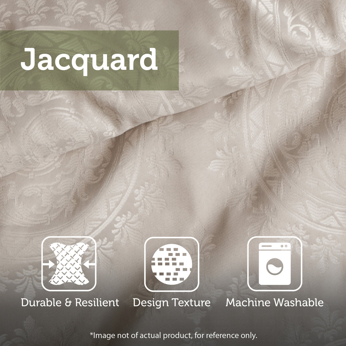 Navy jacquard cotton 12-piece Atelier Comforter Set by Anthony & Home displayed on a neatly made bed with matching pillows