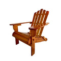 Oak folding Adirondack chair by Anthony & Home, limited edition, showing a classic wooden outdoor chair with foldable design and armrests.