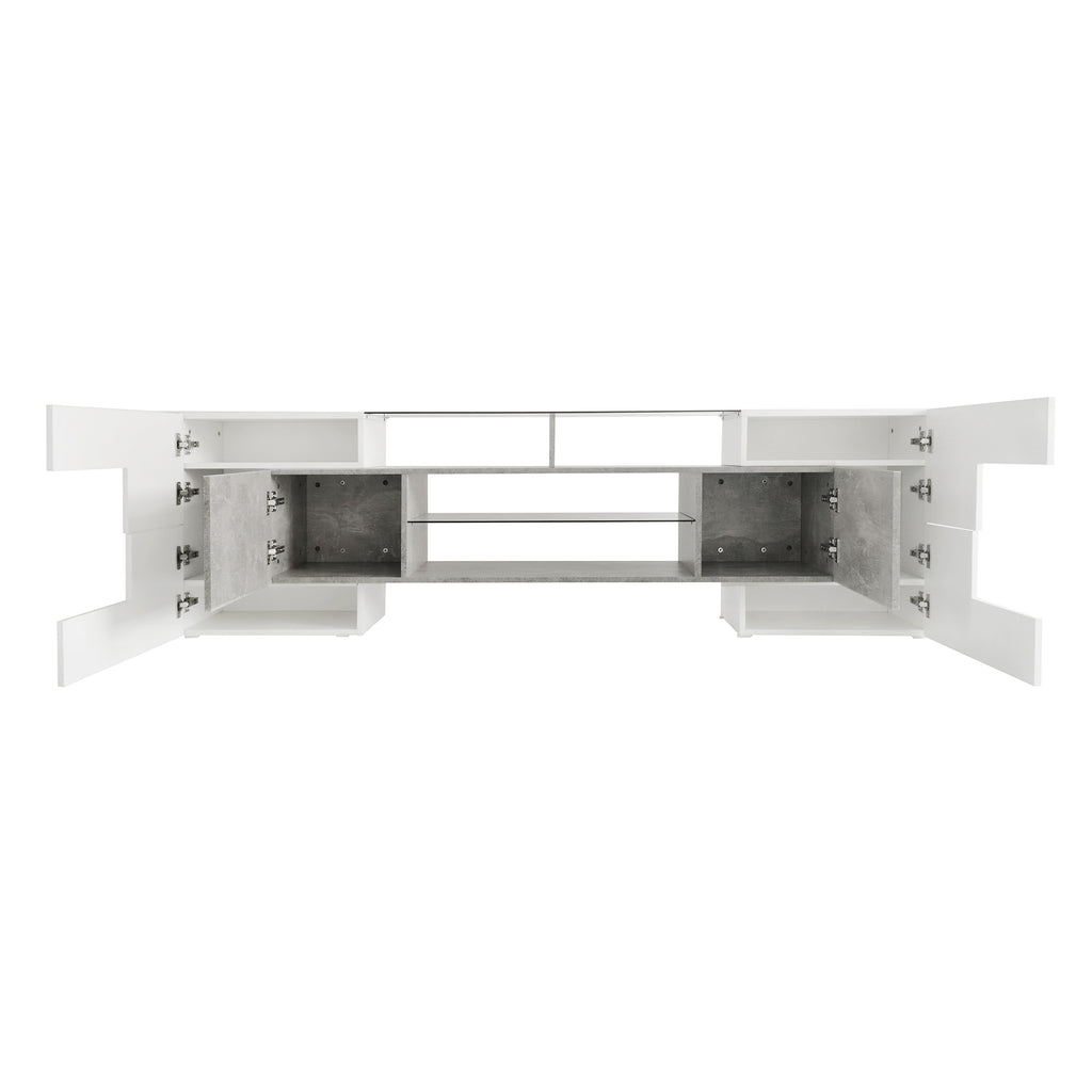 On Trend Elite high gloss TV stand by Anthony & Home showing sleek black finish and modern design with storage compartments