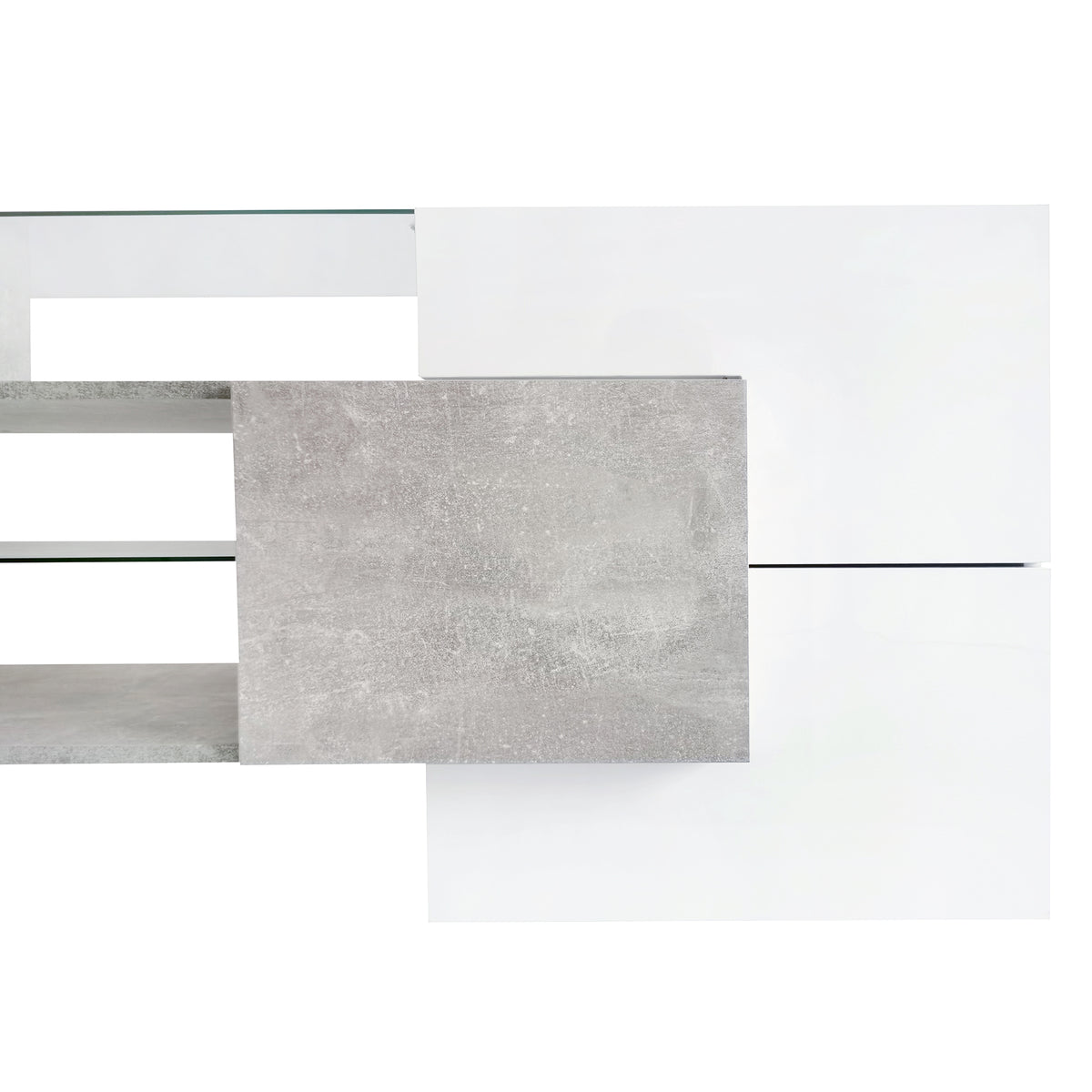 On Trend Elite high gloss TV stand by Anthony & Home, featuring sleek design and spacious storage compartments.