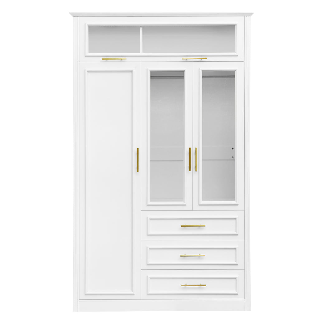 Anthony & Home Pinewood Atelier Wardrobe Armoire with double doors and natural wood finish, showcasing elegant storage and craftsmanship.