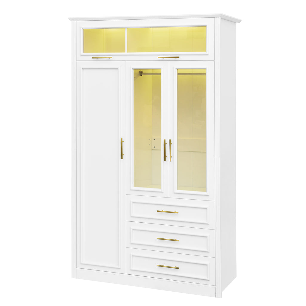 Anthony & Home Pinewood Atelier Wardrobe Armoire with double doors and wooden finish, showcasing its elegant storage design.