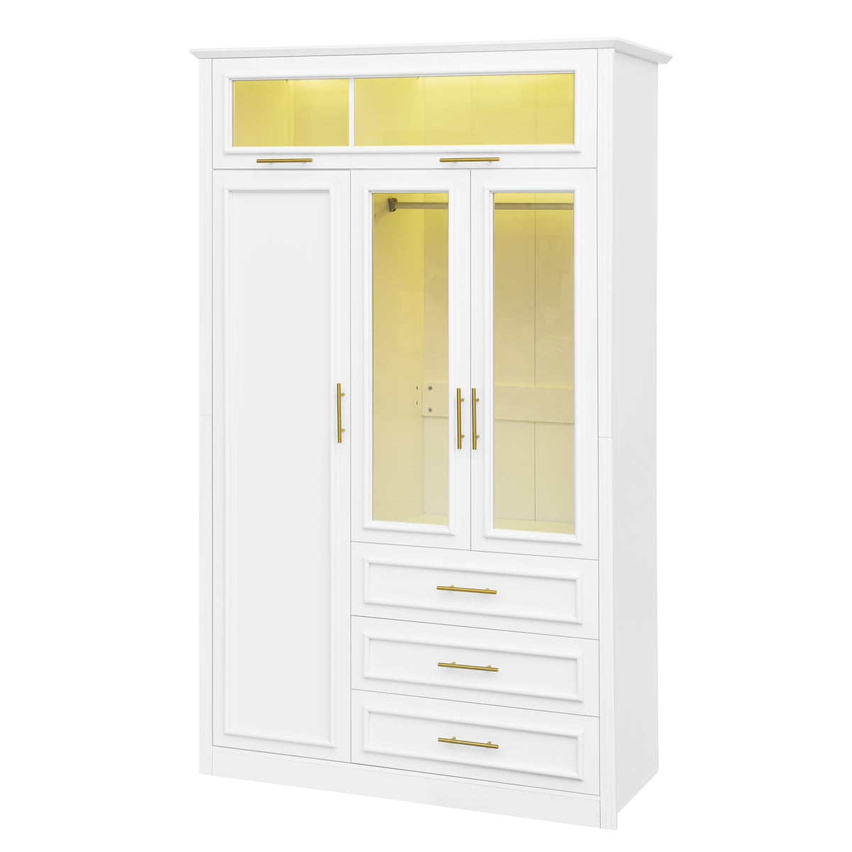 Anthony & Home Pinewood Atelier Wardrobe Armoire with double doors and wooden finish, showcasing its elegant storage design.