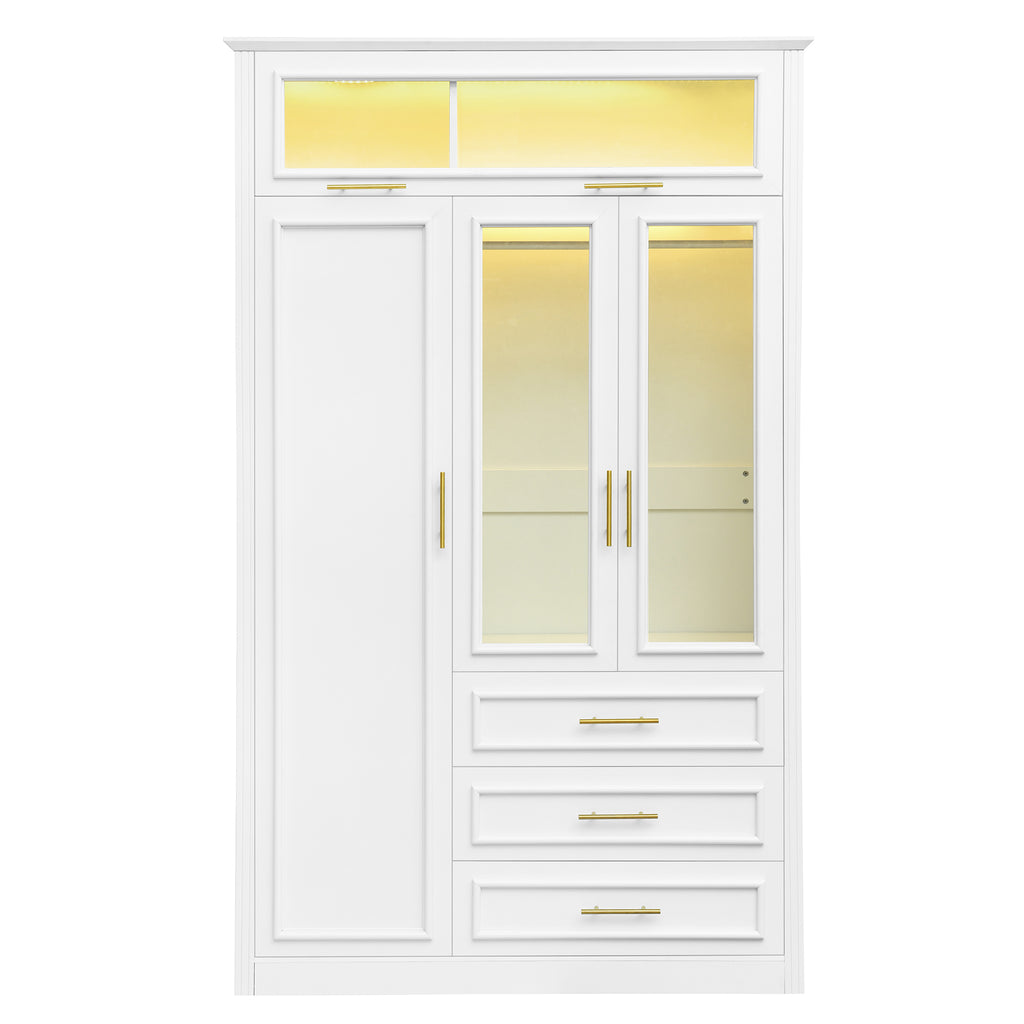 Anthony & Home Pinewood Atelier Wardrobe Armoire with double doors and storage shelves, crafted from sturdy pinewood.
