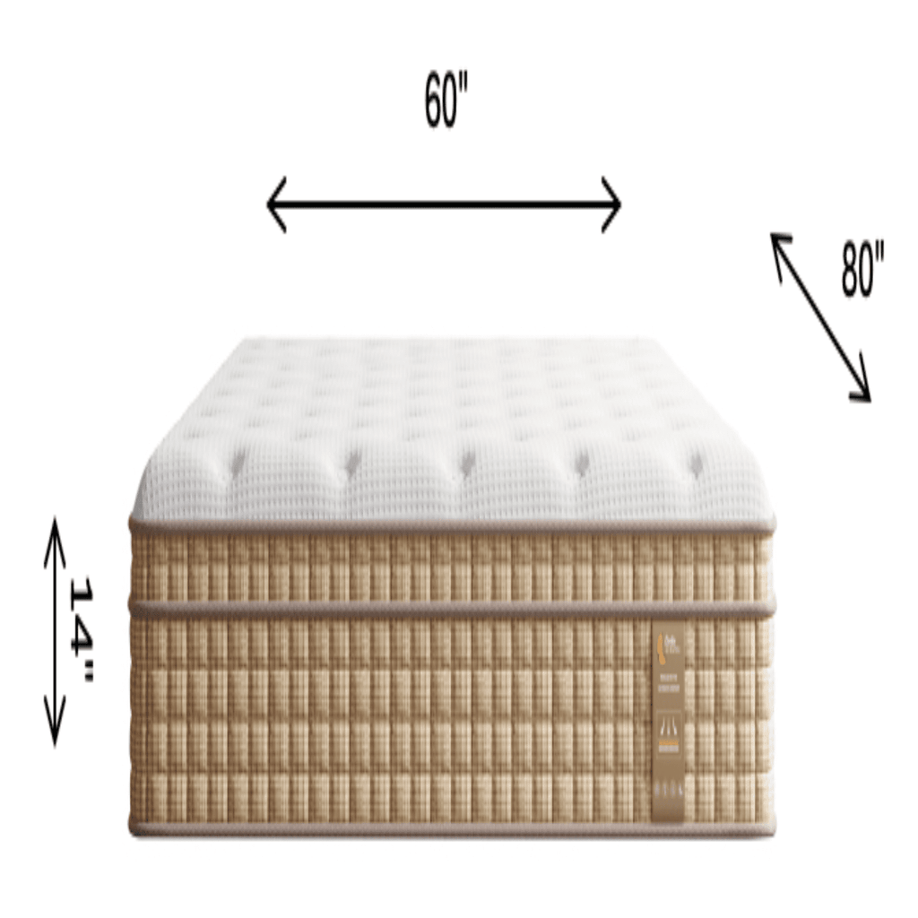 Anthony & Home Queen hybrid mattress with gel memory foam and innerspring core for comfortable sleep.