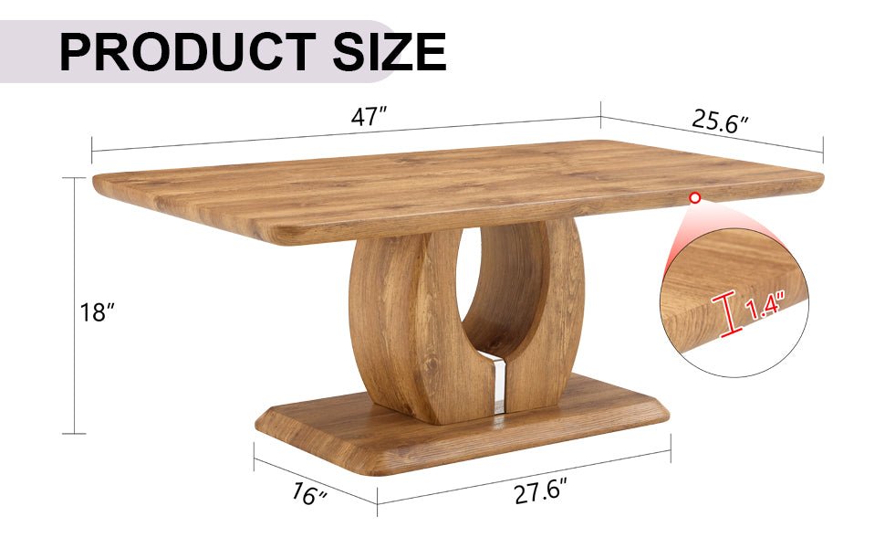 Anthony & Home rectangular coffee table with wood finish MDF, showcasing a sleek, modern design in a limited edition piece.