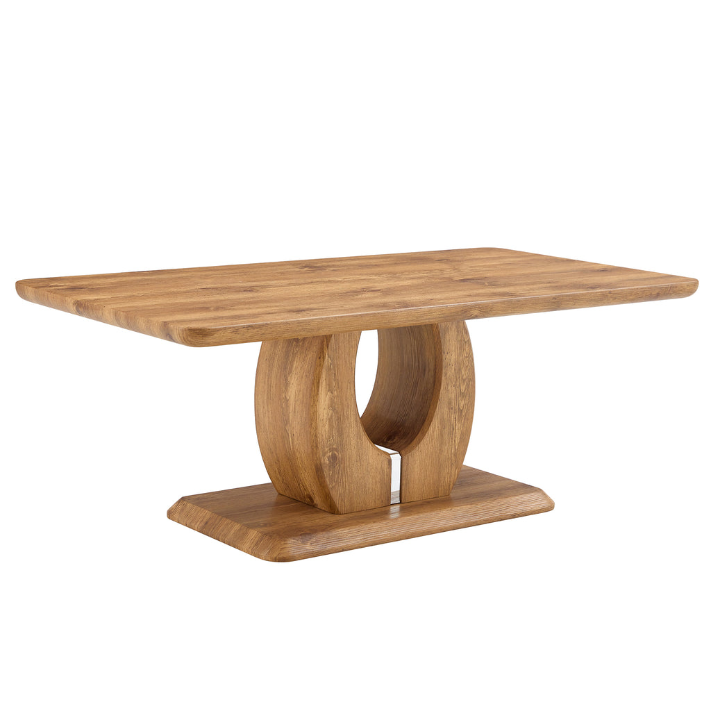 Rectangular coffee table with wood finish MDF surface from Anthony & Home, limited edition furniture piece.