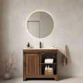 Anthony & Home RIKA Atelier 36-inch bathroom vanity with ceramic basin and sintered stone countertop, modern bathroom furniture.