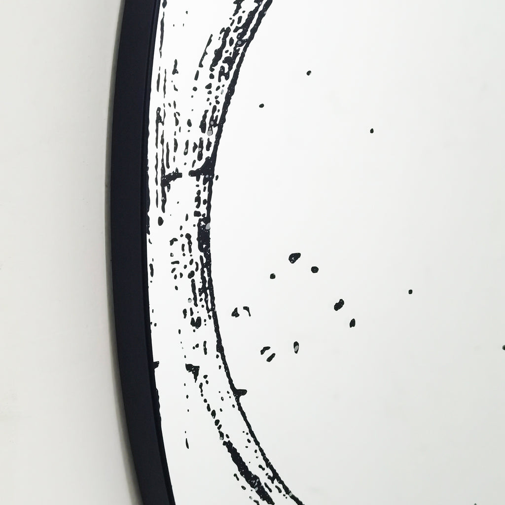 Brushed brass round wall mirror by Anthony & Home with sleek modern design and stylish frame for contemporary home decor.