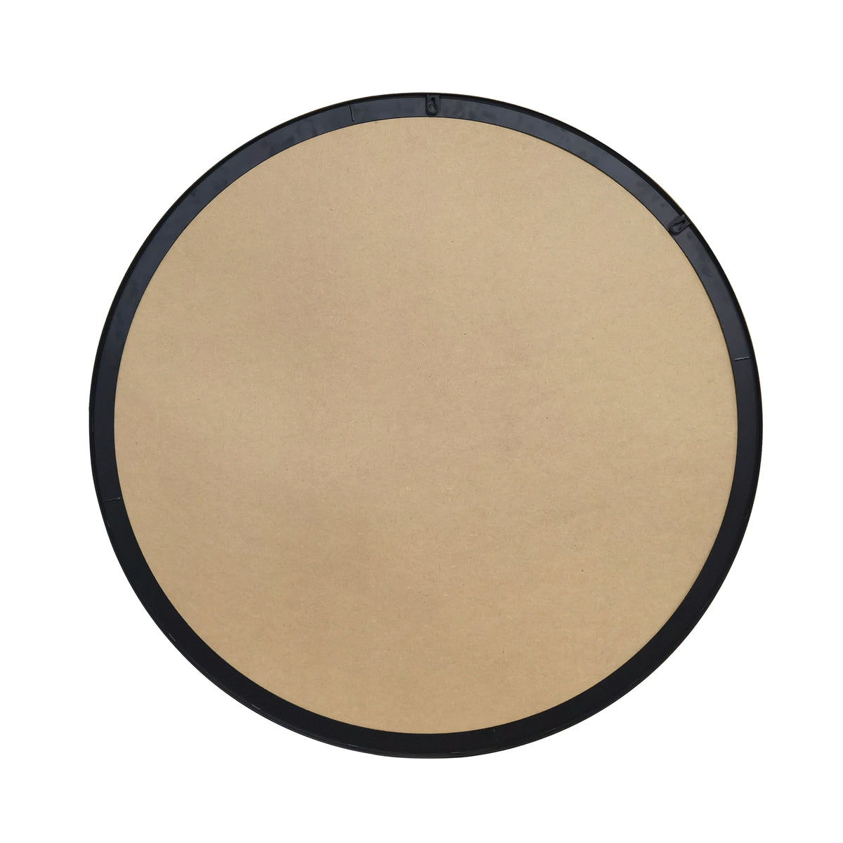 Round wall mirror with brushed brass frame by Anthony & Home, showcasing a stylish and modern bathroom or living room decor piece.