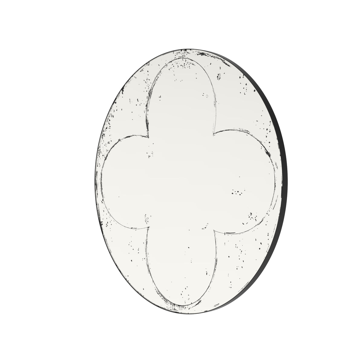 Round wall mirror with brushed brass finish by Anthony & Home, showcasing a sleek, modern design for stylish wall decor.