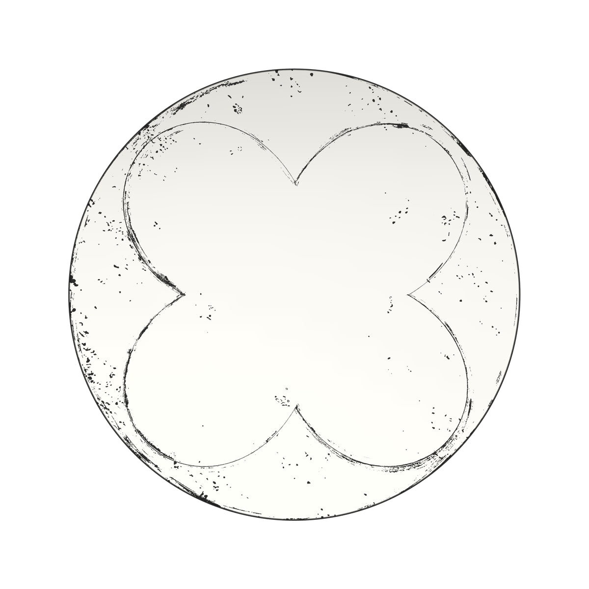 Brushed brass round wall mirror from Anthony & Home, featuring a sleek modern design and a smooth circular frame.