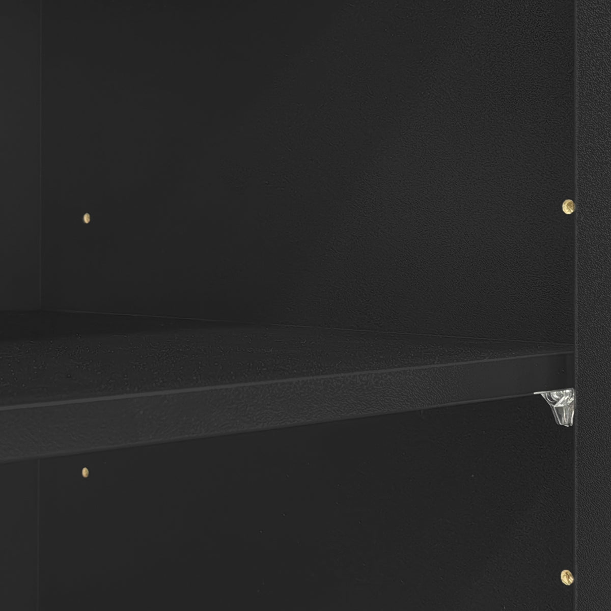 Anthony & Home Signature Black 92-Inch Tempered Glass Center Wall Unit with sleek black finish and modern design.