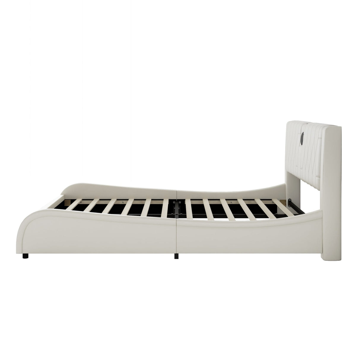 Queen size Signature Edition faux leather platform bed by Anthony & Home with modern design and sturdy construction.