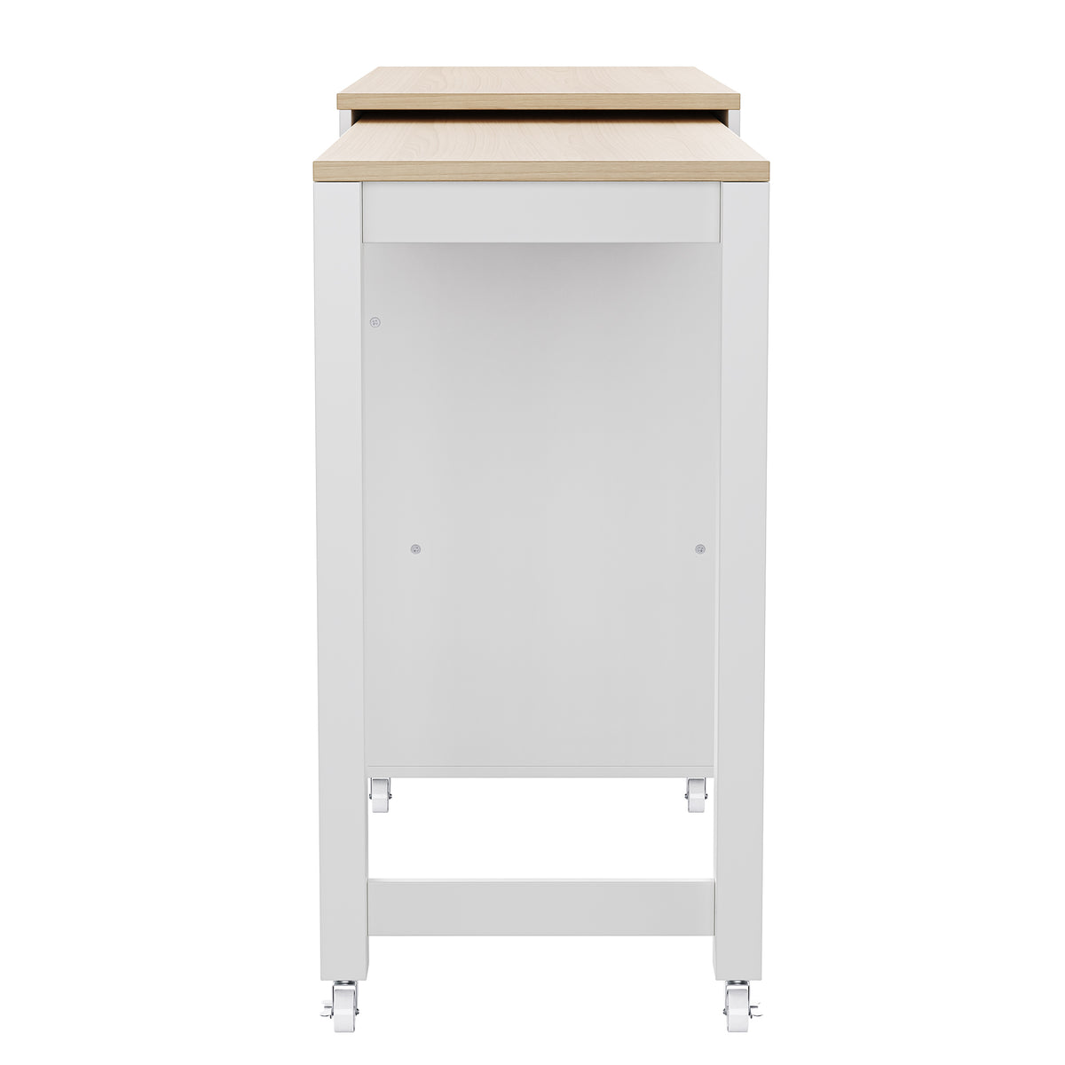 Anthony & Home signature maple wood kitchen island with extendable table, showcasing a sturdy, stylish kitchen furniture piece.