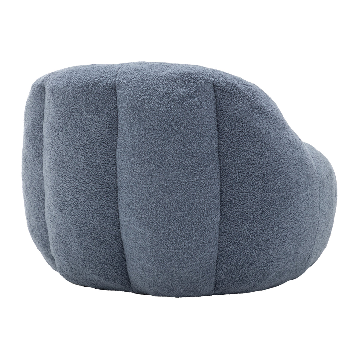 Light blue Anthony & Home Signature Memory Foam Bean Bag Chair with tufted design, soft and comfortable for casual lounging.