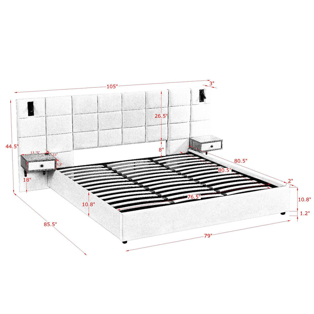 Anthony & Home Signature Velvet King Platform Bed with Storage, featuring plush velvet upholstery and sleek design in a modern bedroom setting.