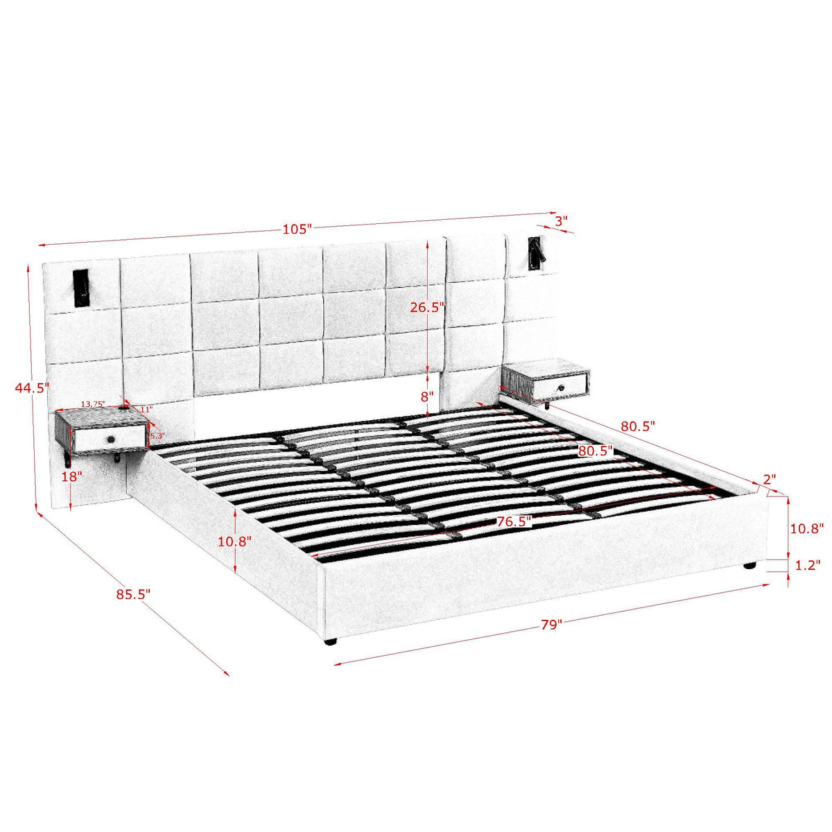 Anthony & Home Signature Velvet King Platform Bed with Storage, featuring plush velvet upholstery and sleek design in a modern bedroom setting.