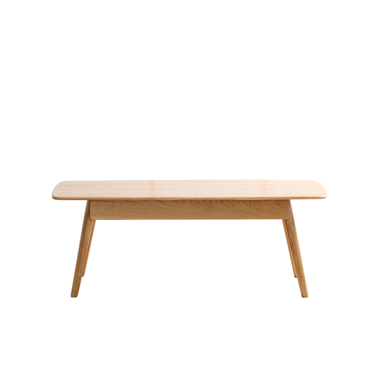 Solid North American Red Oak center table with storage from Anthony & Home, ideal for modern interior decor.