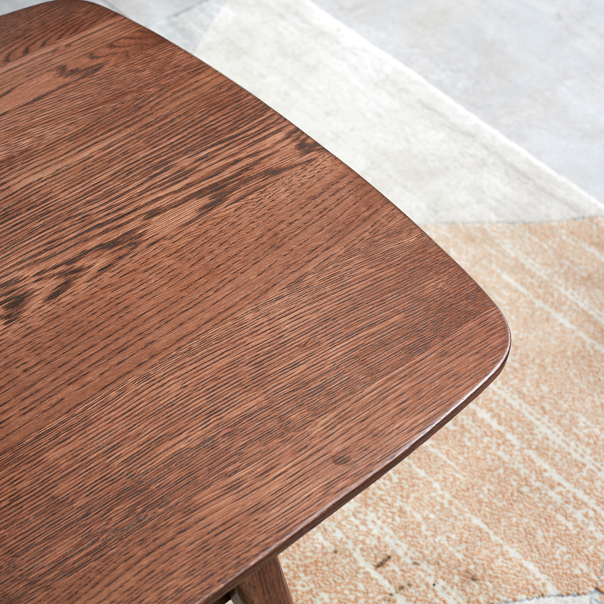 Solid oak center table featuring a natural finish and sturdy construction from Anthony & Home Heritage.