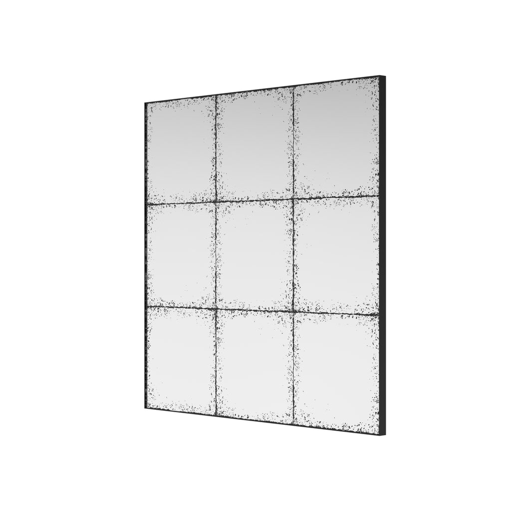 Square wall mirror from Anthony & Home's Atelier Collection with a sleek modern frame perfect for contemporary decor.