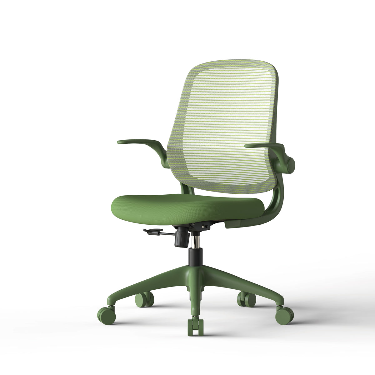 Anthony & Home ergonomic green office chair with mesh back, height adjustable, rotating design, supports up to 350 lbs