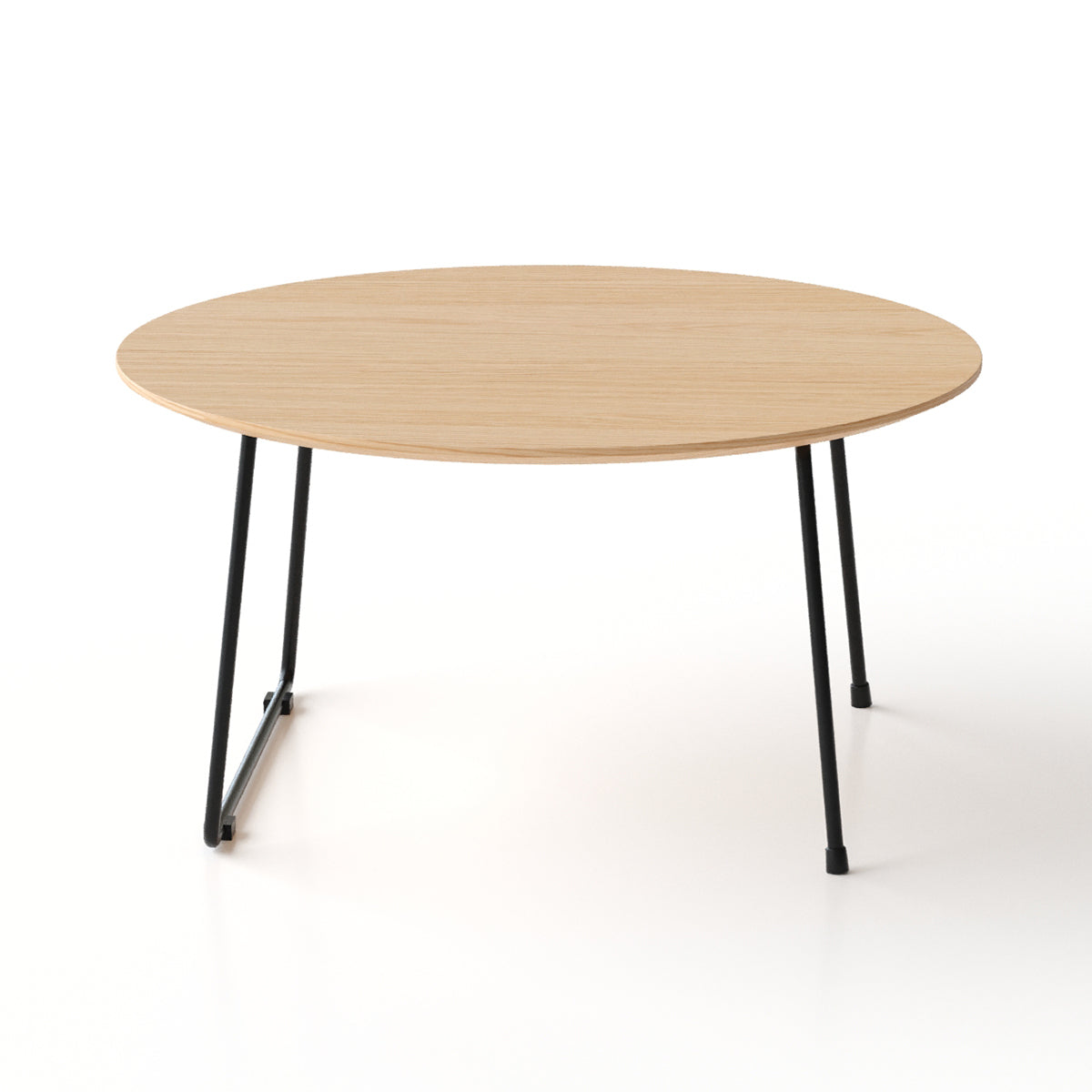Anthony & Home marble-top round coffee table with minimalist design, ideal for small apartments, featuring a sleek modern look.