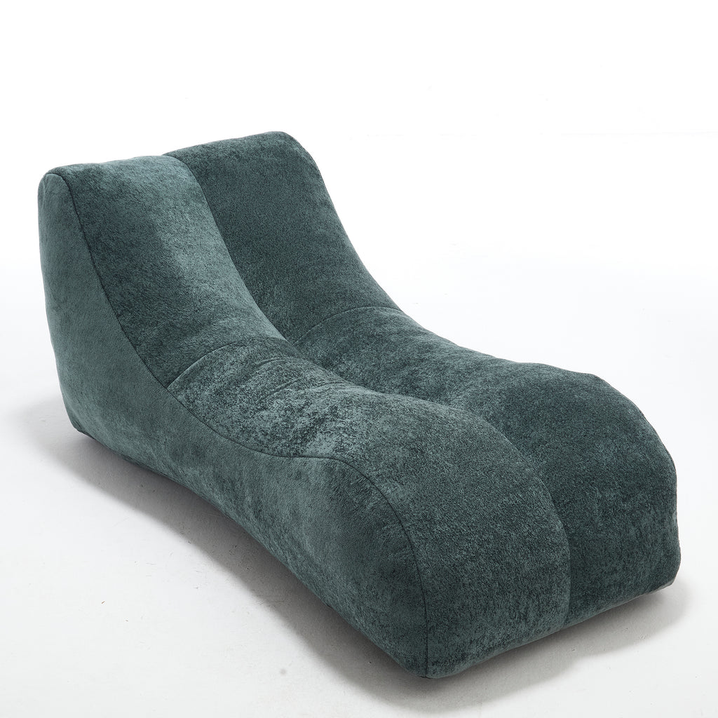 Anthony & Home studio sponge-filled bean bag sofa chair with soft fabric cover, cozy and versatile for living room or lounge area.
