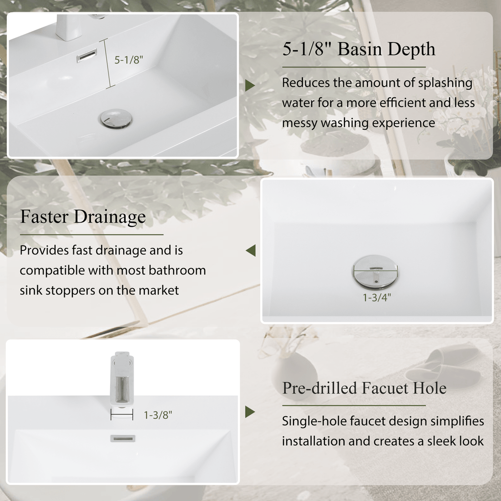 Studio stone resin wall-mounted vanity with double sinks from Anthony & Home, featuring a modern design and sleek surface.