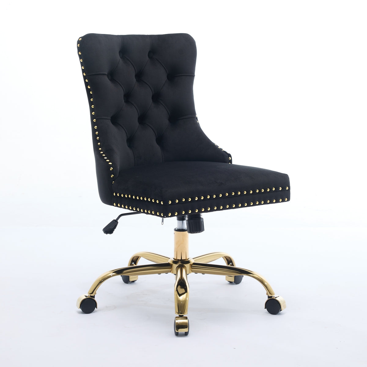 Anthony & Home Studio Velvet Tufted Office Chair with padded seat and backrest, featuring a stylish tufted design for modern office decor.