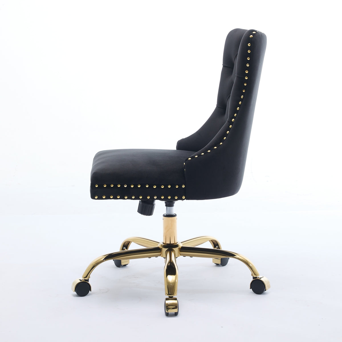 Anthony & Home Studio Velvet Tufted Office Chair with cushioned seat and tufted back in a stylish modern design.