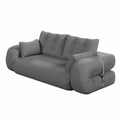 Anthony & Home Teddy Fabric Sofa Bed 3-in-1 studio showcasing a stylish, plush sofa that converts into a bed with soft, textured fabric.