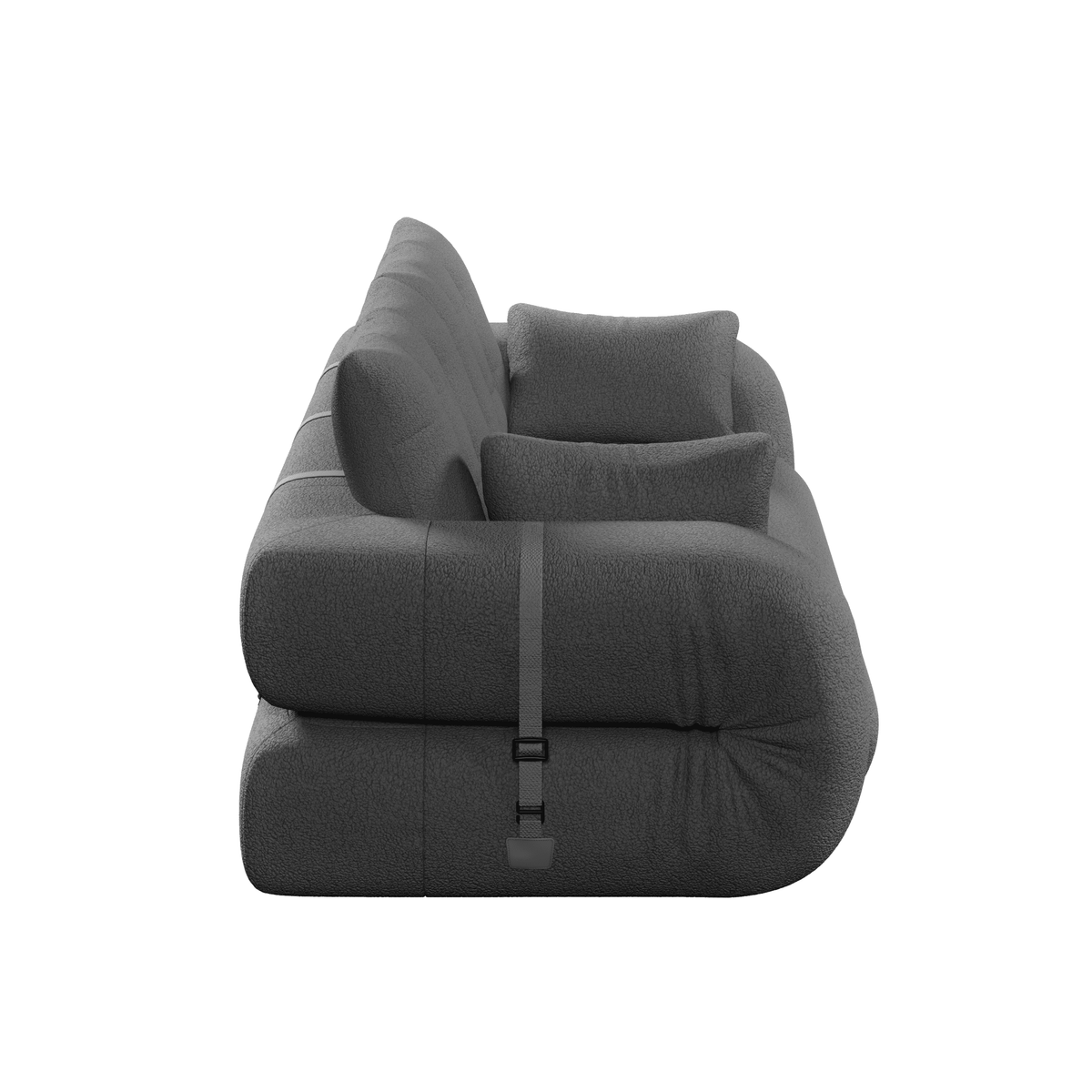 Anthony & Home Teddy Fabric Sofa Bed 3-in-1 Studio with plush upholstery and convertible design for versatile seating and sleeping.