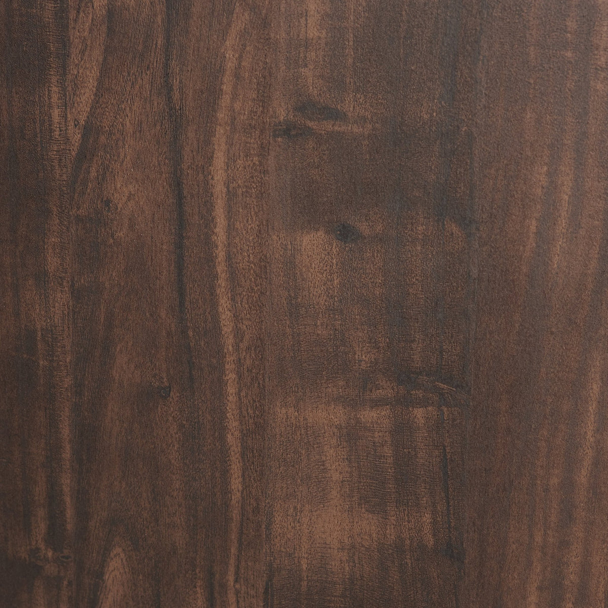 Contemporary walnut textured MDF media stand with open and closed storage, from Anthony & Home's exclusive collection.