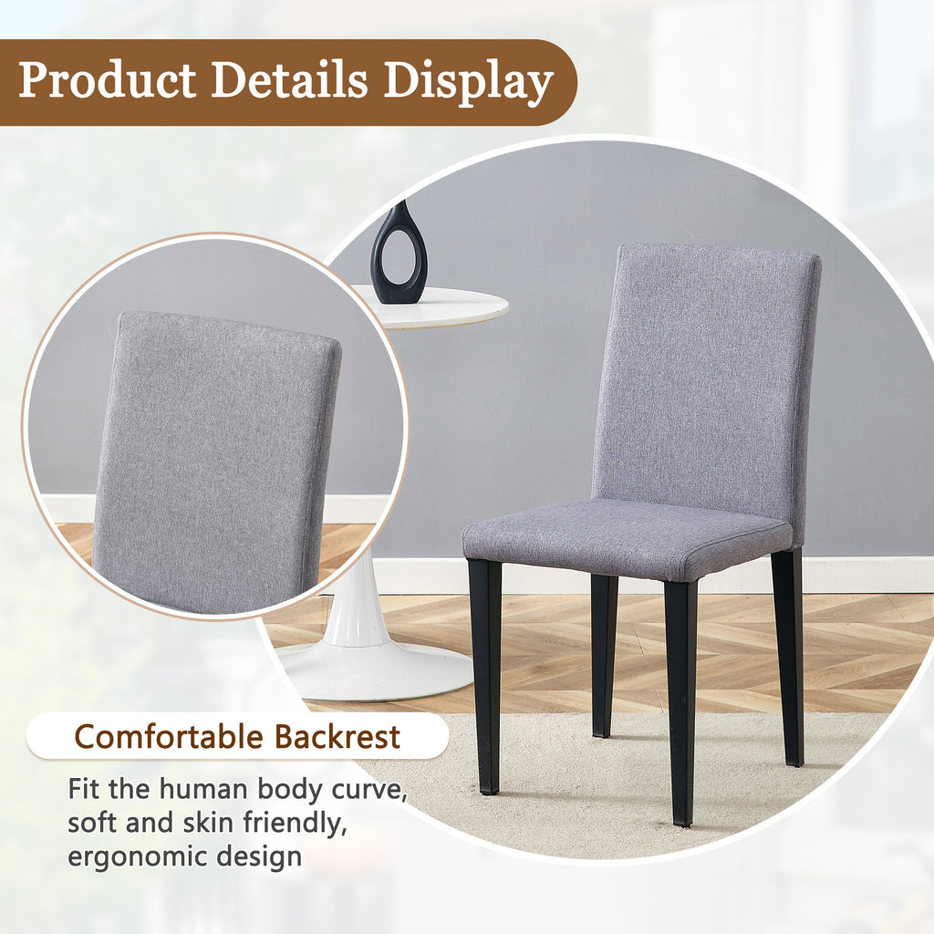 Anthony & Home tempered glass dining table with matching chairs, modern studio set with sleek design and clear glass surfaces.