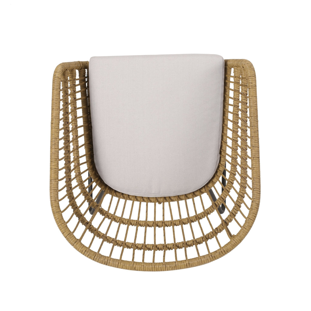 Anthony & Home outdoor chair set with PE rattan and cushions, premium limited edition garden furniture for outdoor relaxation.
