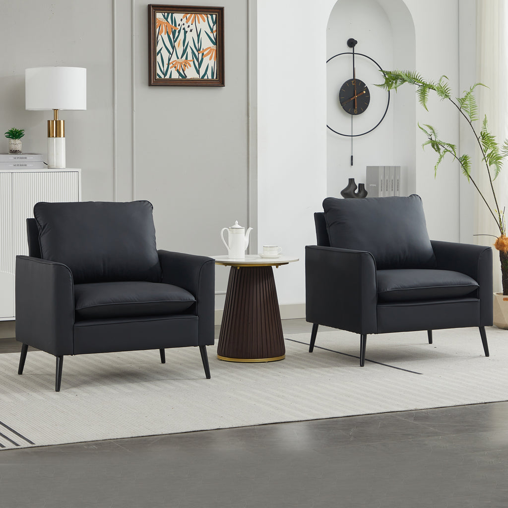 Anthony & Home Ts Nordic retro leather sofa and chair set, limited edition, featuring vintage-inspired design and rich leather upholstery.