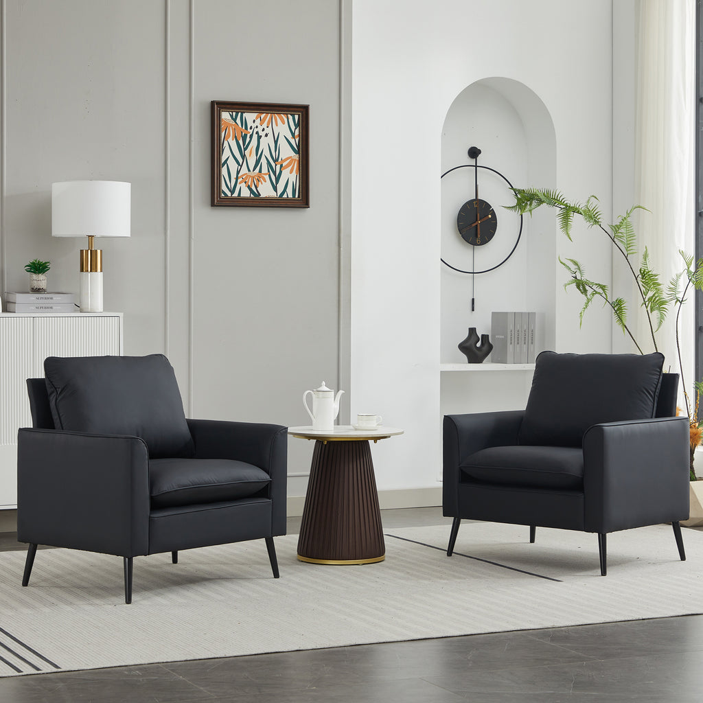Anthony & Home Ts Nordic retro leather sofa and chair set, limited edition, featuring vintage-inspired design and rich leather upholstery.