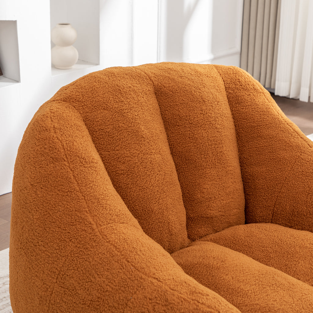 Anthony & Home tufted memory foam bean bag chair with soft fabric upholstery, showcasing a cozy and stylish lounge seat.