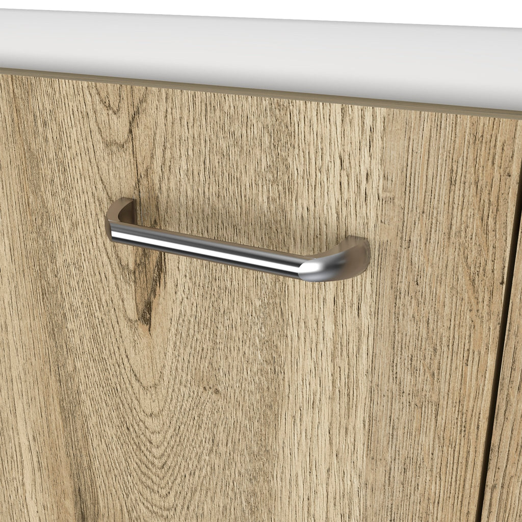 Stainless steel utility sink from Anthony & Home with a durable countertop, ideal for laundry or workspaces.