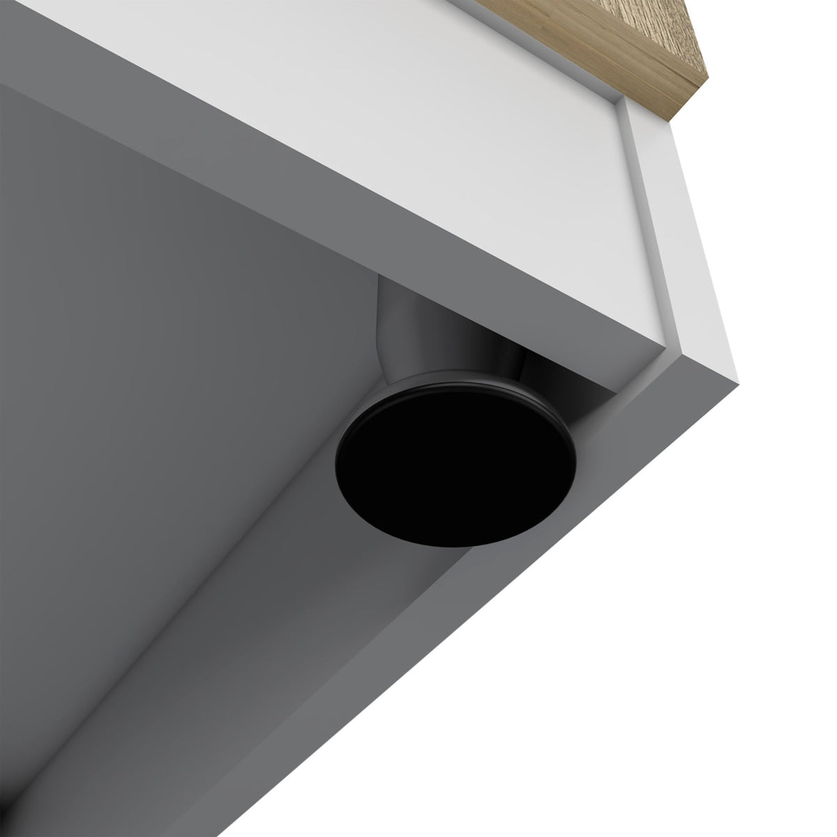 Studio stainless steel utility sink by Anthony & Home with countertop, perfect for laundry or workspace areas.
