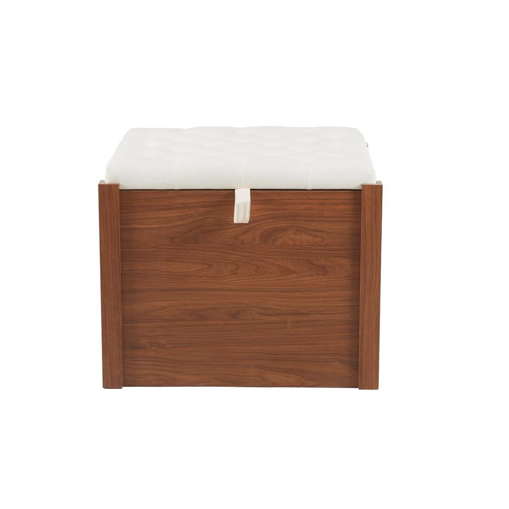 Walnut 2-in-1 nightstand and kennel from Anthony & Home's Atelier Collection, showcasing a stylish, multifunctional furniture piece.